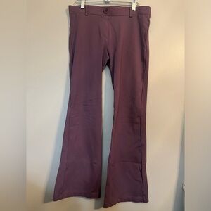 Betabrand Purple Boot Cut | Two-Pocket Dress Pant Yoga Pants Size M